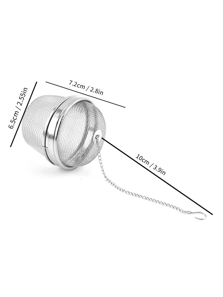1pc Stainless Steel Tea Filter, Minimalist Portable Tea Filter For Kitchen Back To School