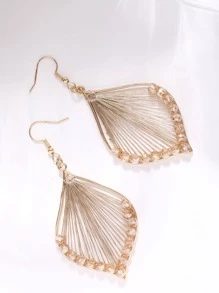 1 Đôi Bohemian Rhinestone Trang Trí Bông Tai Giọt Hình Học Cho Phụ Nữ Cho Kỳ Nghỉ - Rượu sâm banh - Xem 5