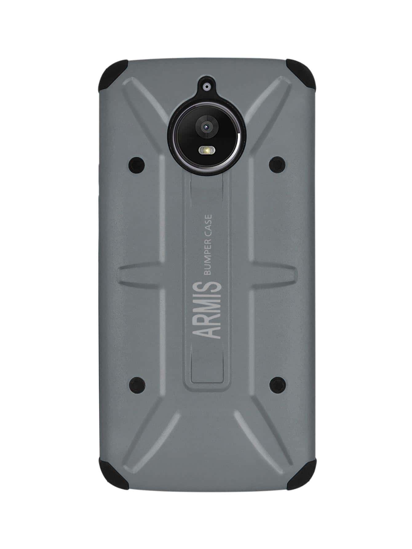Funda Case Para Moto E4 Plus Uso Rudo Armor - Gris - Ver 1