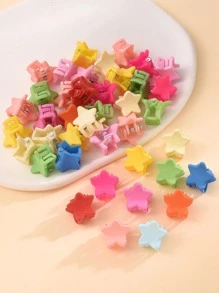40入組女士星形可愛髮夾適用於頭髮裝飾用品 - 彩色 - 查看 1