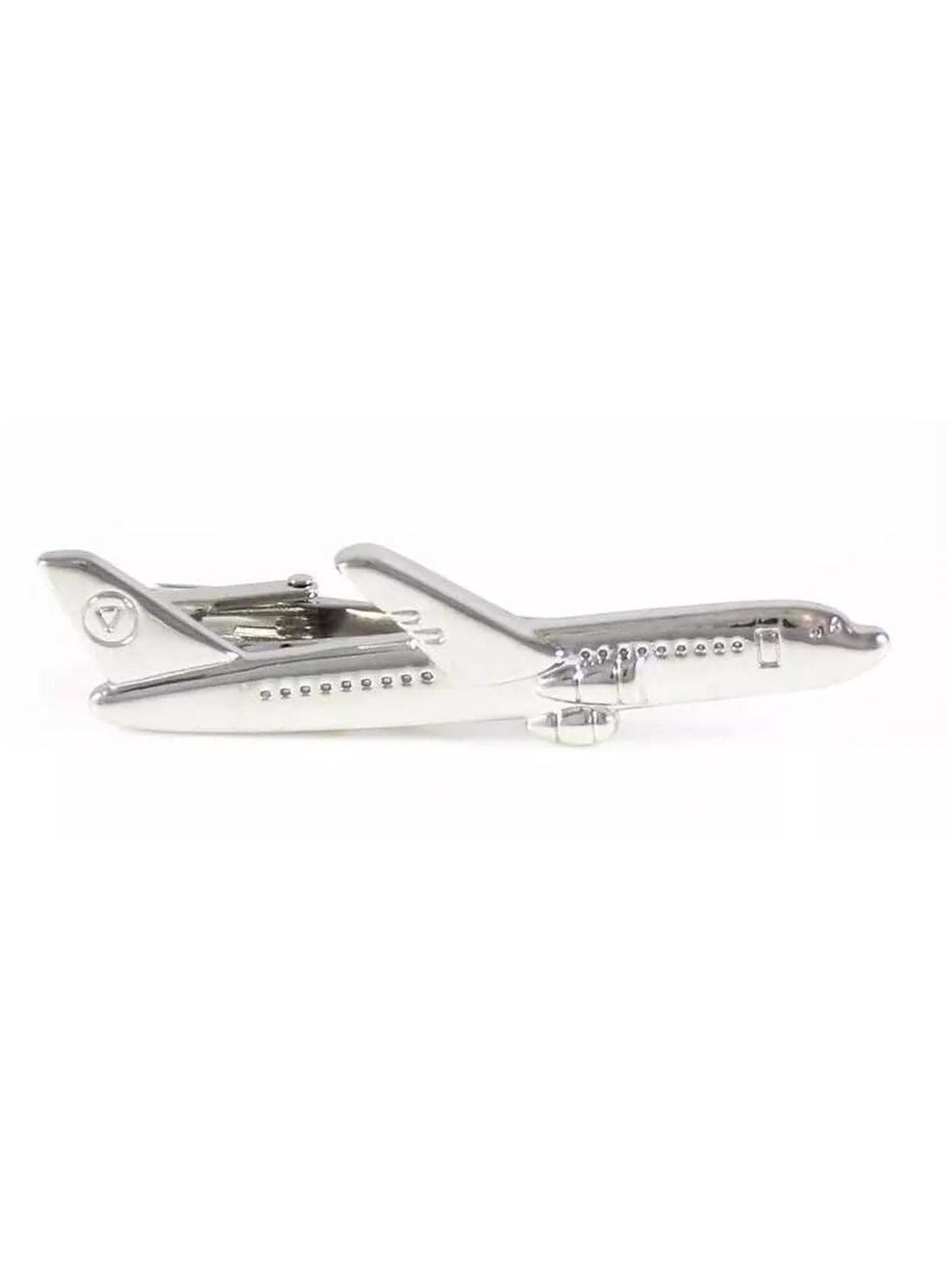 Pisacorbata modelo Avión Aviación Pin para Corbata - Plateado - Ver 1