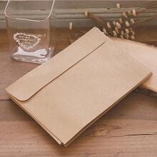 10入組素色信封，學生用極簡便攜信封 - 黑色 - 查看 4