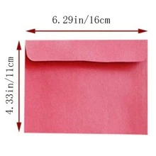 10入組素色信封，學生用極簡便攜信封 - 黑色 - 查看 6