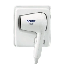 CONAIR HAIR DRYER 110WMES 2 SPEED BUILT-IN WALL BASE WHITE HOTEL - White - View 1