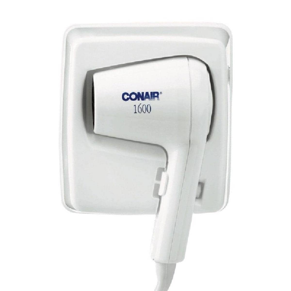CONAIR HAIR DRYER 110WMES 2 SPEED BUILT-IN WALL BASE WHITE HOTEL - White - View 1