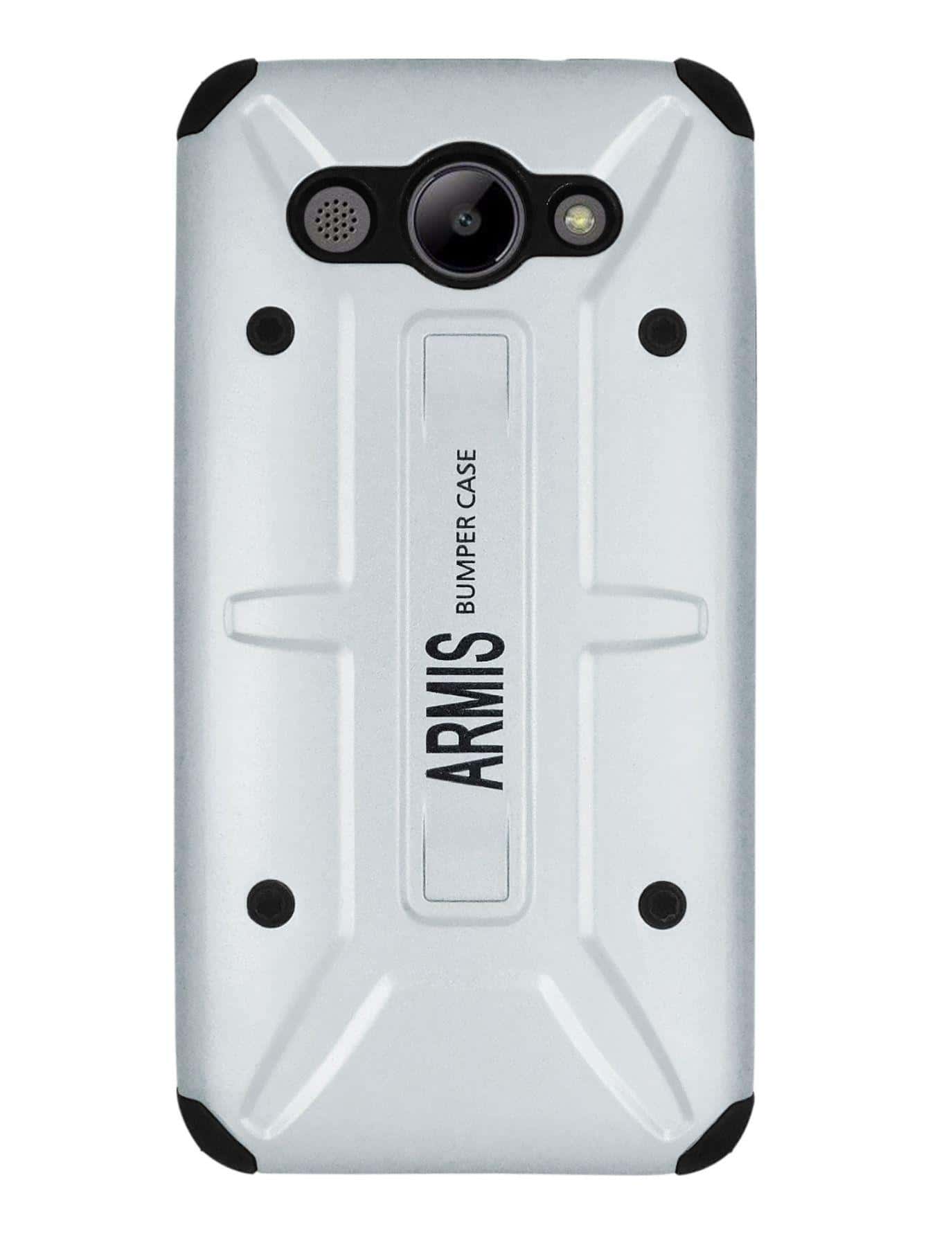Case Cover For Huawei Y5 Lite Heavy Duty Armor - فضي - مشاهدة 1