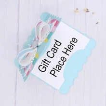 1pc Gift Card Holder Cutting Die - Silver - View 3