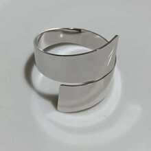 6pcs Stainless Steel Napkin Ring - Silver - View 3