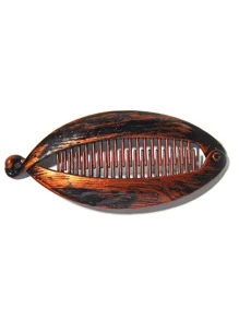 大号鱼夹彩绘塑料发夹 马尾夹 豆夹 香蕉夹 扁鱼夹 3件套 - 彩色 - 查看 7