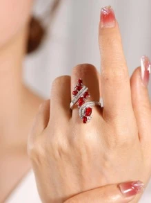 Nhẫn Trang Trí Đá Cubic Zirconia - Nhiều màu - Xem 1