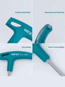 1pc Stainless Steel Wrench, Modern Multifunctional Spanner For Home - Blue - View 2