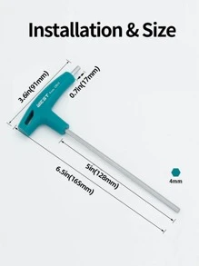 1pc Stainless Steel Wrench, Modern Multifunctional Spanner For Home - Blue - View 4