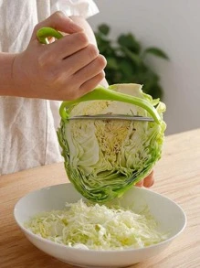 1 Máy Tính Rau Xanh Dụng Cụ Xay Bắp Cải Máy Thái Máy Hủy Dụng Cụ Gọt Vỏ Trái Cây Vật Dụng Nhà Bếp Dễ Dàng Bóc Và Băm Cho Vườn Rau Cắm Trại - màu xanh lá - Xem 4