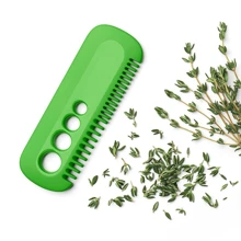 1pc Herb Stripper Leaf Remover, Portable Tool For Camping And Kitchen - Green - View 6