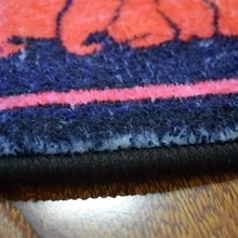 Lip Print Floor Mat - Red - View 4