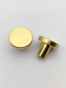 1英寸鋁合金單孔圓形抽屜把手,6入組/套金屬質感鋁型材衣服鉤門把手 - 查看 3