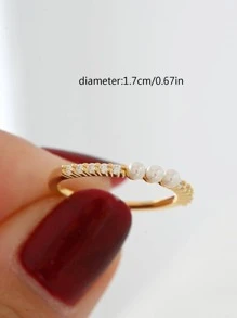 人造珍珠裝飾圓環 - 彩色 - 查看 4