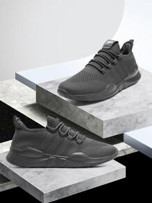 男士運動鞋 - 一腳蹬跑步網球運動鞋適合運動健身房室內戶外輕便透氣步行休閒運動鞋訓練鞋 Manfinity Basics