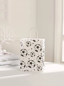Túi quà tặng in hình bóng đá 6 cái - Đen và trắng - Xem 1