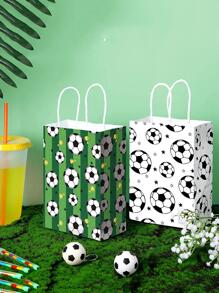 Túi quà tặng in hình bóng đá 6 cái - Đen và trắng - Xem 4