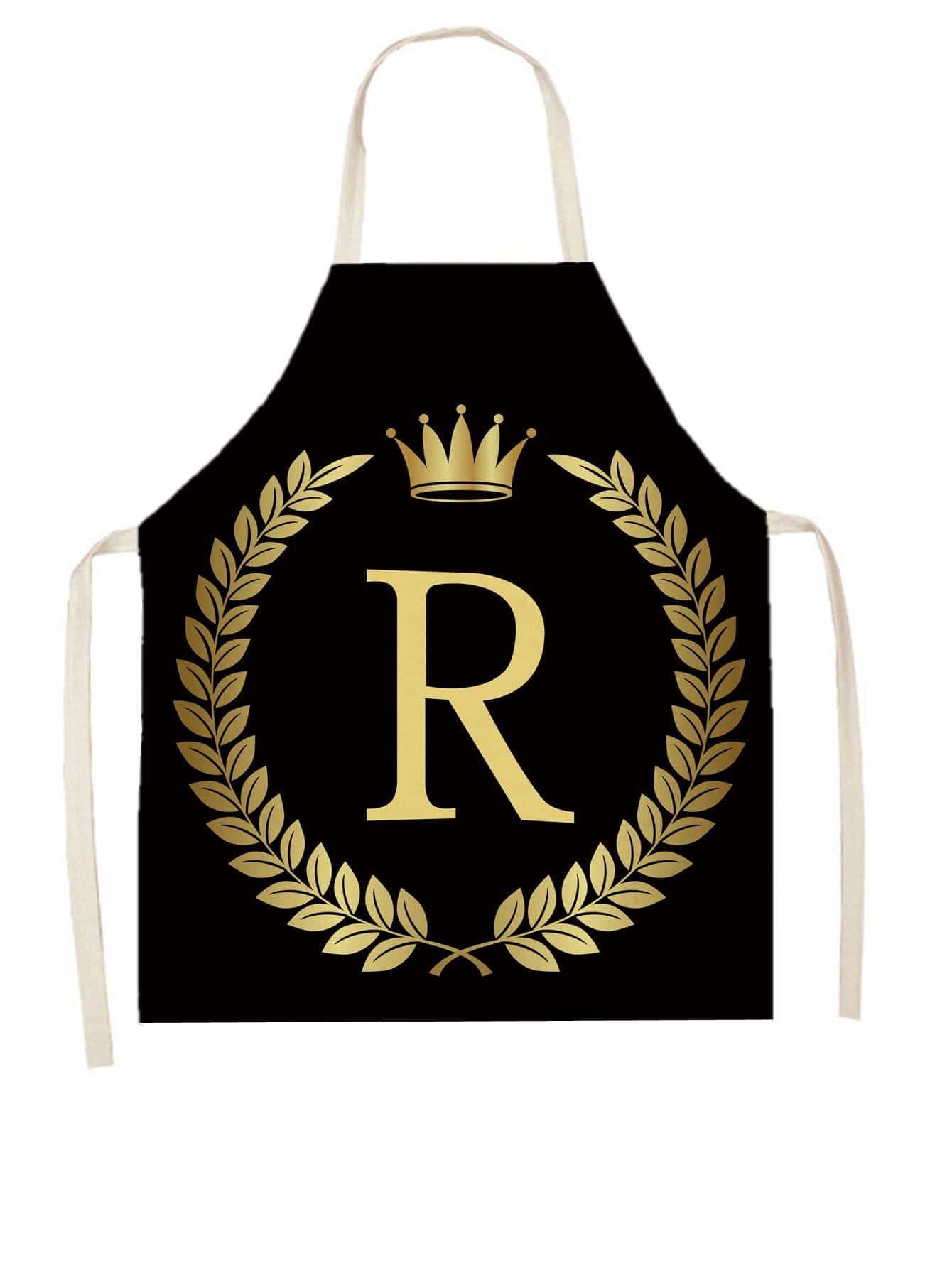 1pc Letter Graphic Apron - Multicolor - View 1