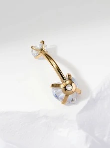 Rhinestone Decor Navel Belly Ring