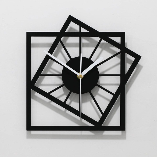 1pc Iron Wall Clock, Modern Geometric Design Wall Clock For Home SHEIN USA