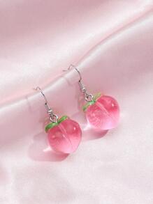 桃色耳墜 - 粉色 - 查看 2