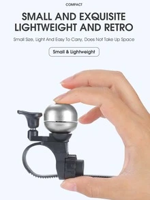 1pc Two Tone Copper Cycling Bicycle Bell - Silver - View 6