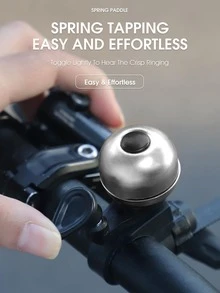 1pc Two Tone Copper Cycling Bicycle Bell - Silver - View 5