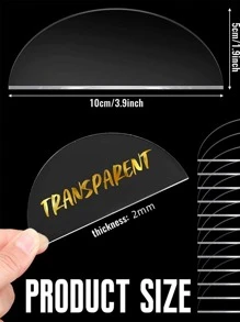 10pcs Clear PMMA Blank Wedding Seat Card - White - View 6