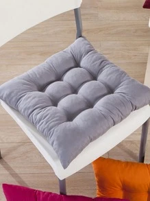 1 Đệm Ghế Màu Trơn, Tấm Lót Ghế Polyester Hiện Đại Cho Gia Đình - Xám - Xem 13