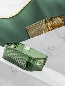 1 cái hộp lưu trữ bàn rõ ràng - trắng - Xem 5