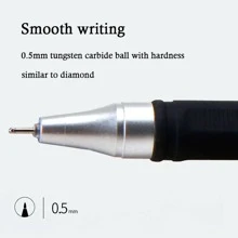 Bộ 50 Bút Gel Đồ Họa Chữ Cái, Bút Bi Bi Gel Đa Năng Đơn Giản Cho Văn Phòng, Học Sinh - Màu xanh lam - Xem 5