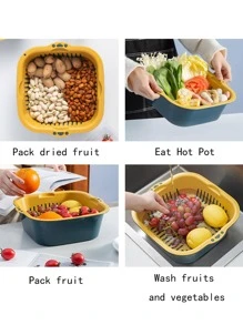 1set Two Tone Drain Basket - Multicolor - View 3