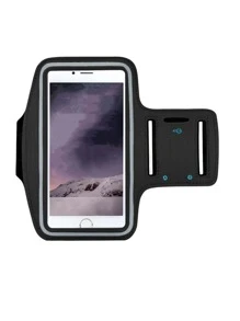 1pc Touch Screen Running Phone Arm Bag - Black - View 1