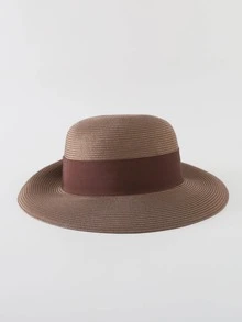 1 Phụ Nữ Nơ Trang Trí Thoải Mái Thời Trang Bucket Hat Cho Kỳ Nghỉ - màu nâu - Xem 6