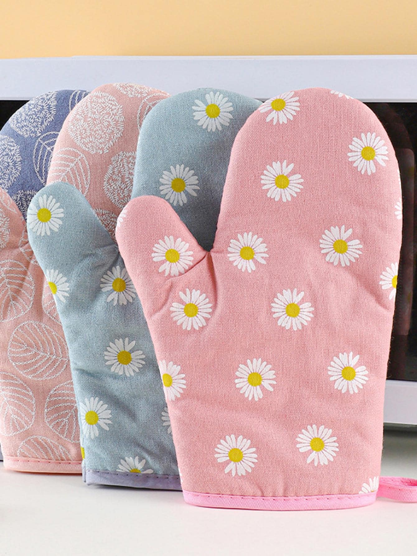 1pc Daisy Pattern Oven Mitt SHEIN USA