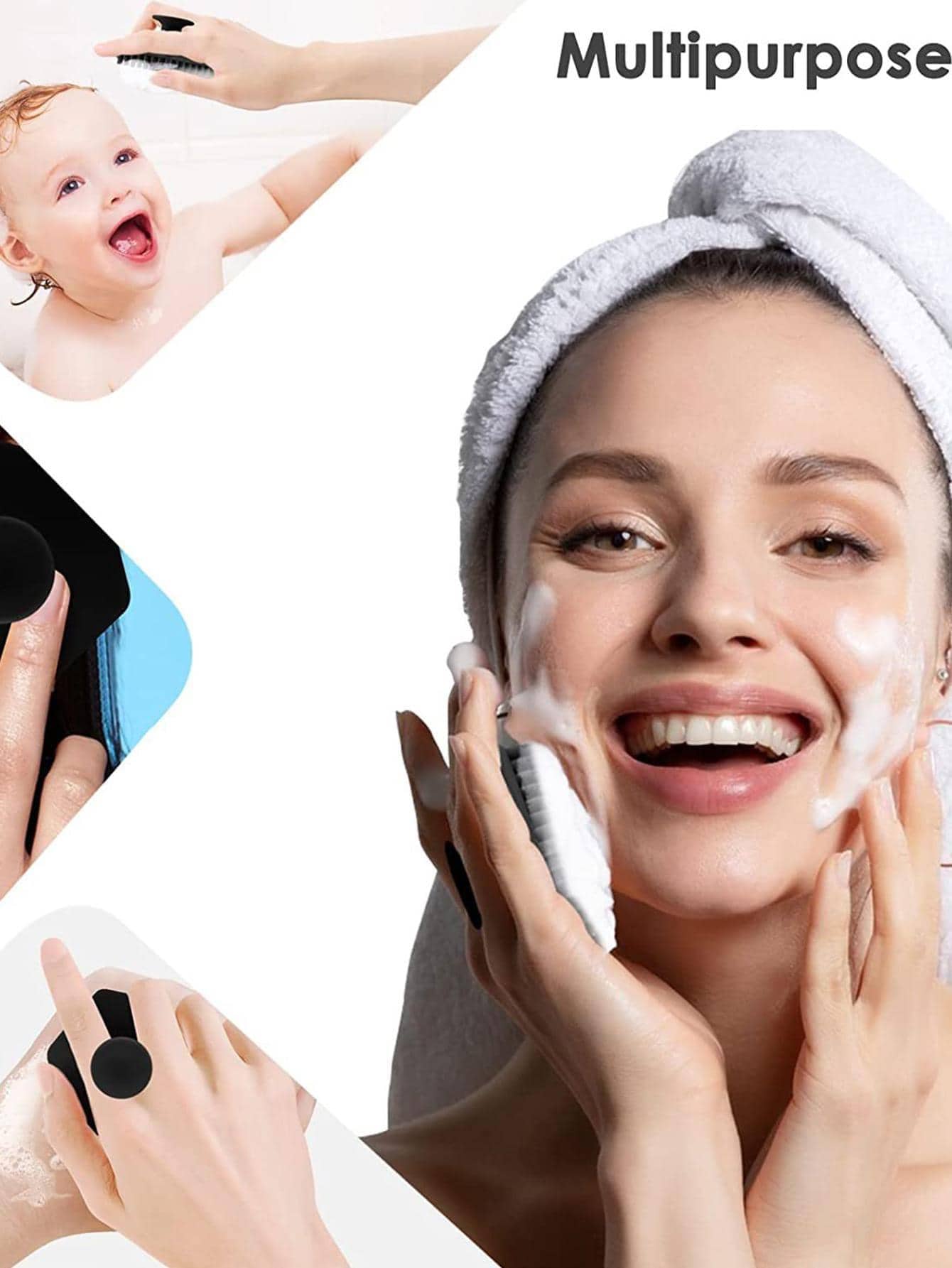 1pc Portable Face Cleansing Brush SHEIN USA