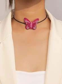 Gargantilla con diseño de mariposa - Multicolor - Ver 1