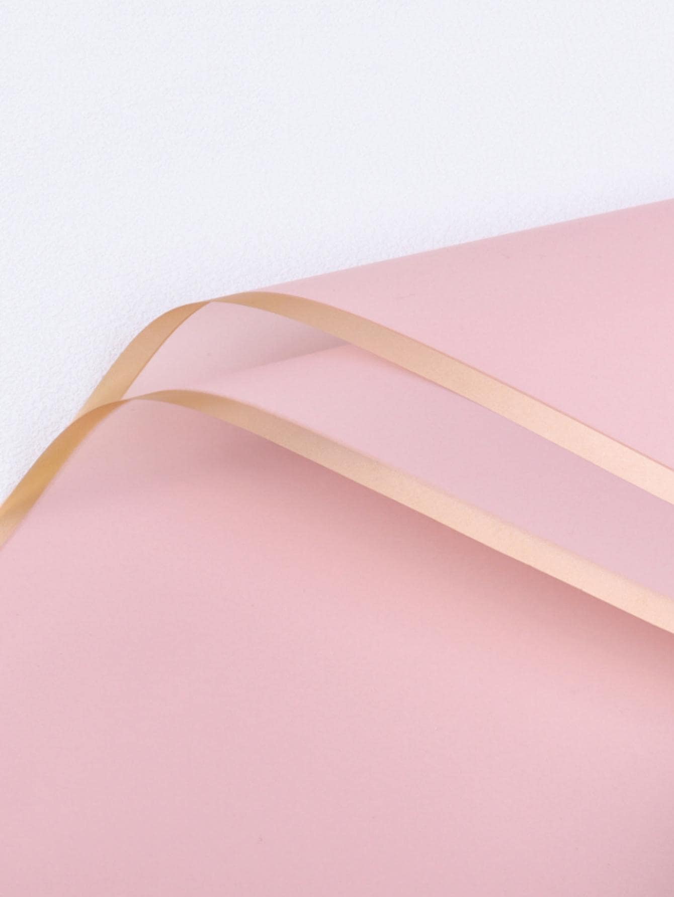 10pcs Plain Gift Wrapping Paper - Pink - View 1