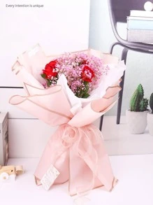 10pcs Plain Gift Wrapping Paper - Pink - View 8