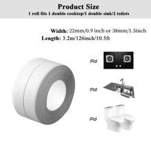 1 rouleau waterproof Auto-Adhésif En PVC Ruban Ruban Transformer Ton Salle De Bain Baignoire & Toilette