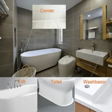 1 rouleau waterproof Auto-Adhésif En PVC Ruban Ruban Transformer Ton Salle De Bain Baignoire & Toilette