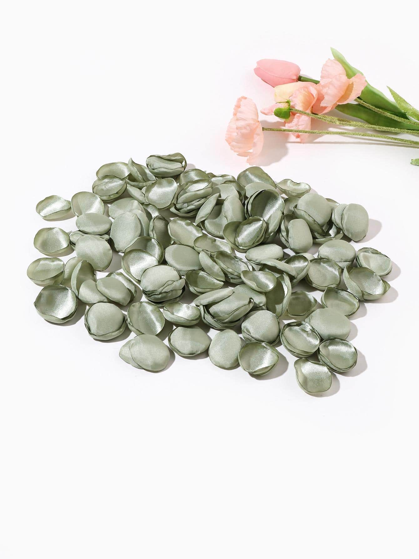 1包/200件人造絲綢華美紗玫瑰花瓣,發光婚禮慶祝裝飾,派對diy玫瑰花瓣