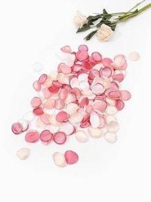 100入組/袋人造絲綢薔薇花瓣,婚禮派對diy裝飾 - 粉色 - 查看 1