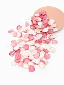 100入組/袋人造絲綢薔薇花瓣,婚禮派對diy裝飾 - 粉色 - 查看 2