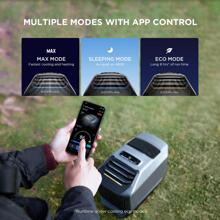 EcoFlow Wave 2 Portable Air Conditioner, Air Conditioning Unit with Heat, Air Portable AC for Outdoor Tent Camping/RVs or Home Use (Battery Not Included) - màu đen - Xem 5