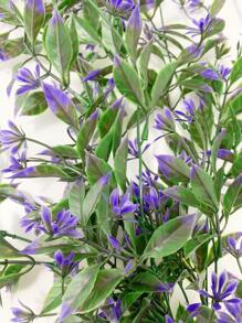 1 cái/3 cái Nhân tạo Treo Thực vật Nhựa Cây nho lá Cây giả Treo Hoa Vòng hoa Đối với Nhà  Lễ cưới Ngoài trời Đồ trang trí - Màu tím - Xem 3