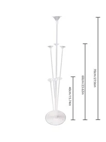3 piezas transparente Sostenedor del globo Palo - transparente - Ver 2